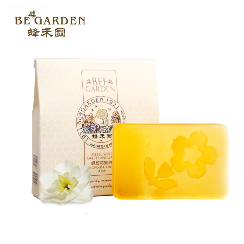 5.9元包邮 蜂禾园 蜂胶花蜜皂85g 