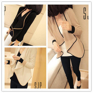 2013 spring clothing new coat-dress women spring and autumn leisure Korean thin long sleeves shoulder pads small suit Jacket Women