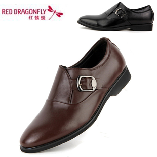 红蜻蜓春季新款正品正装男士皮鞋真皮头层皮英伦商务男鞋子包邮