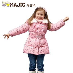  秋冬新款正品 女童羽绒服 韩版反季 儿童羽绒服中长款6213