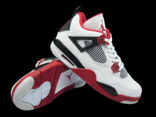 上下架计划:Air jordan AJ4 白红 乔丹四代 篮球鞋 限量 308497-110