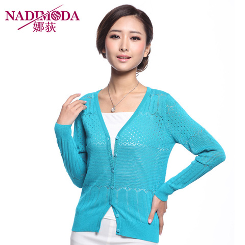 正品空调罩 防晒衣<em>镂空开衫女针织</em>衫夏季长袖
