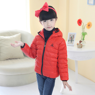 013冬装新款童装<em>羽绒</em>背心<em>女童羽绒马甲连帽</em>可