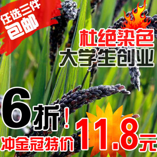 农家自产有机黑米 补血益气的五谷杂粮 杜绝染色！【大学生创业】
