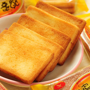  年货零食白鹤铁板鸡蛋煎饼 据说比面包干好吃N倍哦250g秒杀甜饼干