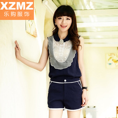 【背心短裤运动套装女】背心短裤运动套装女图