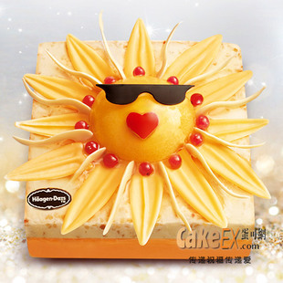  哈根达斯蛋糕｜长春速递｜我的太阳 夏威夷果仁+芒果雪芭冰淇淋