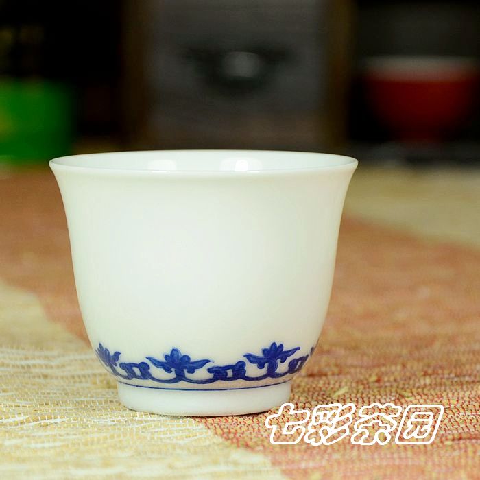 Taiwan Yin Qiao Shan house Blue and white Hand drawn NRK Blank Blue and white porcelain Drink cupin the Tableware , Tea set , Cup category - from Buy2taobao.com to provide professional Taobao agent buy service