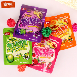  Fuwei富味 富含果汁成分 水果夹心软糖糖果零食夹心橡皮糖喜糖