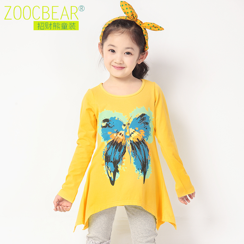 长袖T恤儿童宽松蝴蝶...