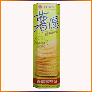  好丽友薯愿薯片香焗番茄味 烘焙 非油炸零食 膨化休闲食品104g