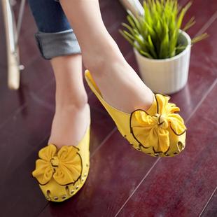 适合脚宽的人穿的大码鱼嘴鞋厚底松糕鞋中跟坡