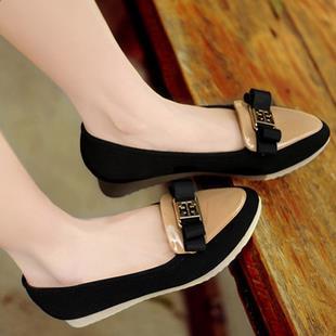  欧美原单新款真皮平底鞋 单鞋 女 英伦风OL休闲舒适甜美女鞋 鞋子