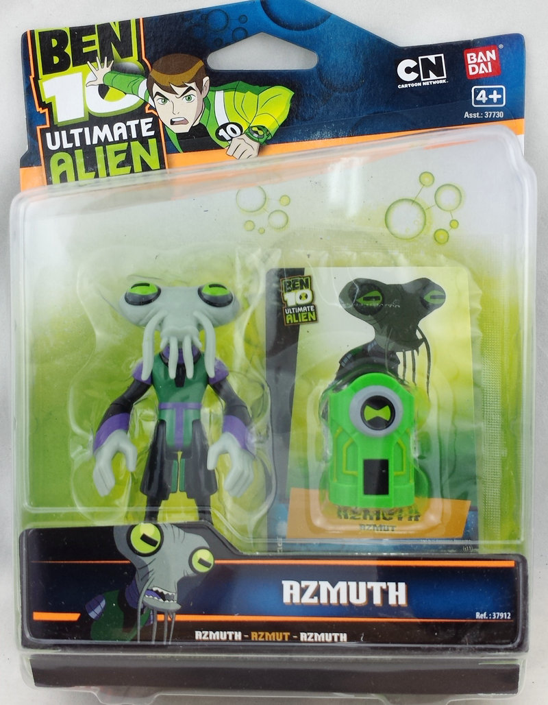 万代正版 ben10 外星英雄 omnitrix 4寸rzmuth 可动公仔人偶玩具