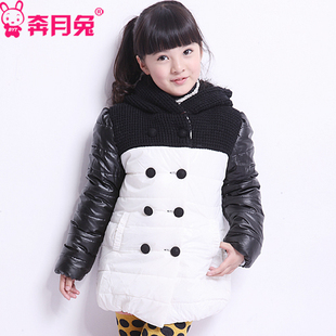  冬装新款童装女童棉衣外套儿童棉服开衫棉袄加厚跳色韩版8111