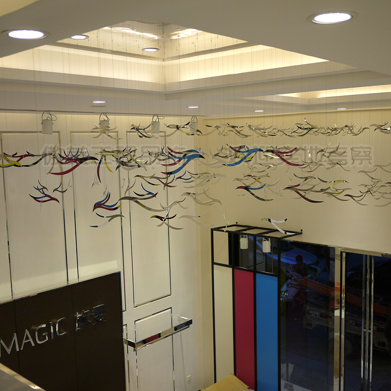 engineering Pendants Metal Stainless steel Air Flying fish Hanging hotel bar Lobby originality Art ornamentin the Home accessories , Creative Jewelry , Air Charm category - from Buy2taobao.com to provide professional Taobao agent buy service