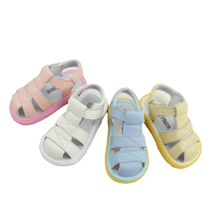  新款儿童鞋 男童女童凉鞋 真皮软底宝宝包头凉鞋韩版正品特价