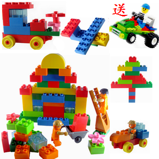 puzzle/matching toys 儿童必备益智积木玩具塑料乐高式大颗粒城市