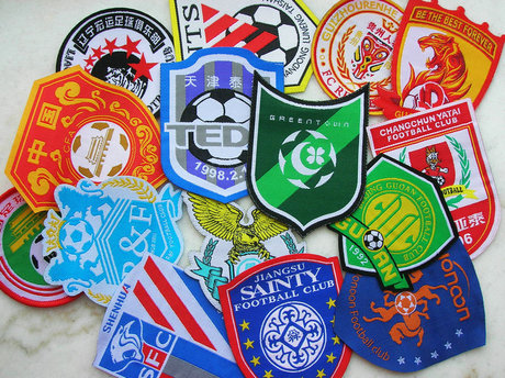 可缝纫 中超16支球队 刺绣队徽布贴 后背带有背