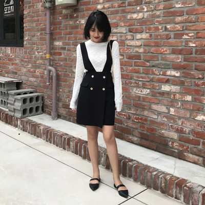 ALOHA STUDIO 露合制衣 秋装新款百搭背带裙半身裙 墙裂推荐