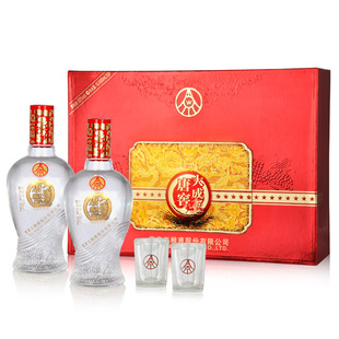  平价名酒 白酒 包邮 五粮液 大成唐窖喜庆礼盒装 52度 500ml*2