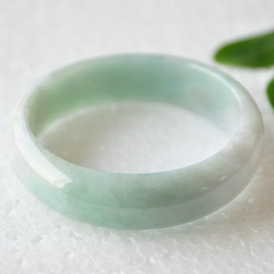  碧空 缅甸老坑翡翠玉手镯A货 冰种翡翠手镯 送证书59毫米3272