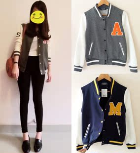 独家定制款~TOPSHOP 欧美学院风棒球服夹克服潮外套 MTI1MGd3ZQ