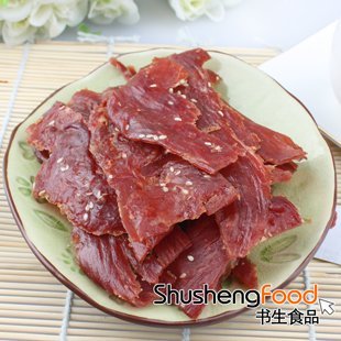  T[书生] 手撕猪肉脯(原味、辣味)200g(215)100g*2袋零食