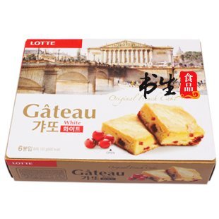  [书生]韩国进口 乐天樱桃奶油蛋糕派120g(197)红莓奶酪 酸梅软糕