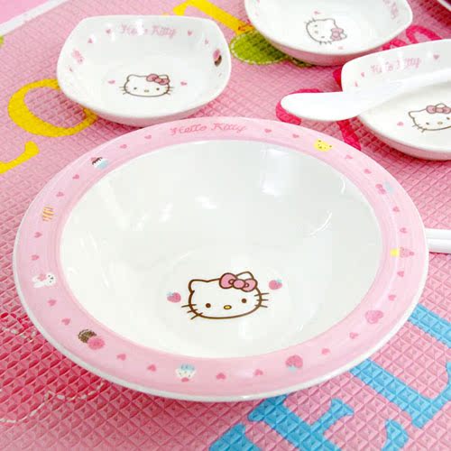 韩国进口 Hello Kitty 厨房用具 沙拉碗 碟子 口碟 盘子【1只装】 韩国进口 Hello Kitty 厨房用具 沙拉碗 碟子 口碟 盘子【1只装】