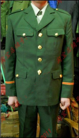 老式退役橄榄绿校官<em>马裤</em>呢毛料春秋服套装<em>仿毛</em>