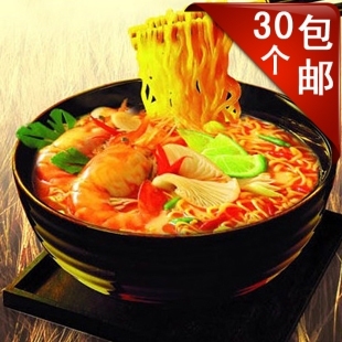  泰国特产方便面食品 进口泡面 养养冬阴功面 快熟面 酸辣虾味汤面