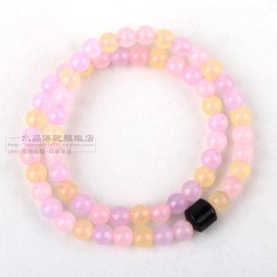  天蝎座年开运手环 梦幻甜美水晶聚合能量环手链女款糖果玛瑙