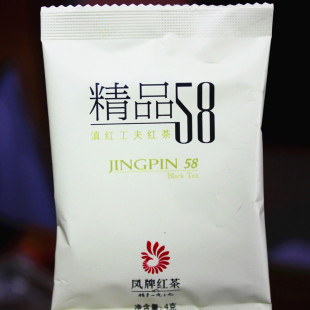  红茶 凤牌滇红特级精品58 4G小袋 携带方便 适合在办公室简易泡