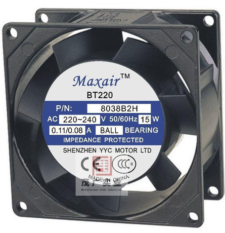 Maxair\/BT220轴流风机交流散热风扇8038B2H