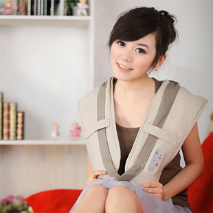  颈肩乐颈椎按摩器带肩颈捶打按摩披肩按摩器颈部腰部肩部正品特价