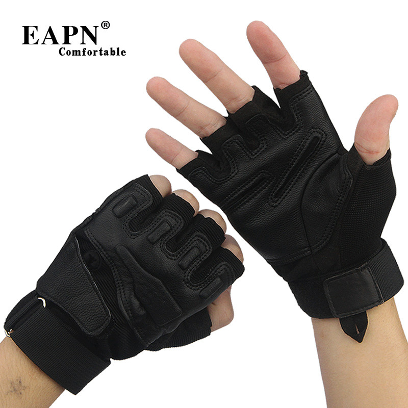 EAPN Спорта На Открытом Воздухе Езда Перчатки Черный Орла Овчины Перчатки П