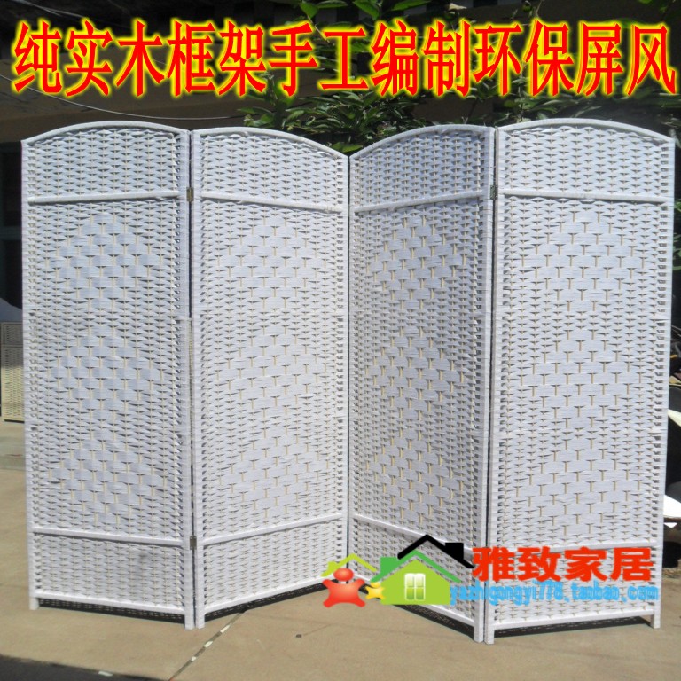 特价草编屏风玄关隔断实木餐饮隔板办公换衣间服装试衣间屏风折屏|ruв категории жилой мебели, ширма/цветок окно, складные экран - от Buy2taobao.com для оказания профессиональной услуги покупки агента Taobao