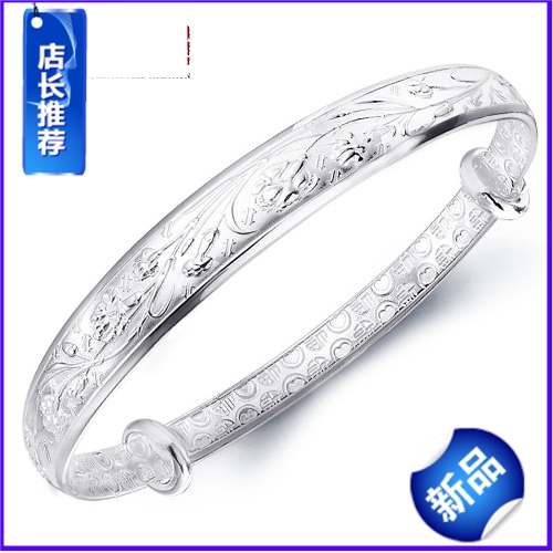 999手镯子老凤祥老银匠周大福同款纯银饰品千足银手镯女士正品牌 999手镯子老凤祥老银匠周大福同款纯银饰品千足银手镯女士正品牌