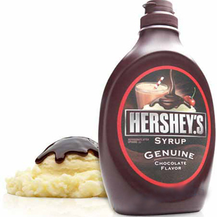  烘焙原料*美国原装进口 HERSHEY'SSYRUP 好时巧克力酱 680g(克)