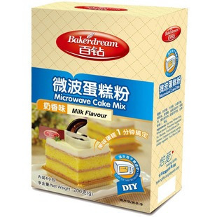  烘焙原料*安琪 百钻微波蛋糕粉 奶香味 200克一盒