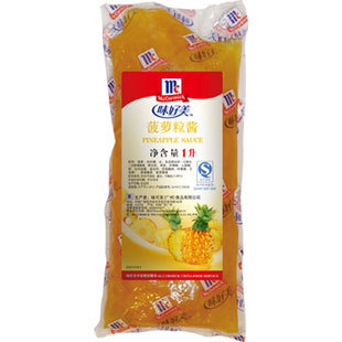 烘焙原料*味好美菠萝粒酱 果酱 KFC麦当劳圣代顶料 1L原装