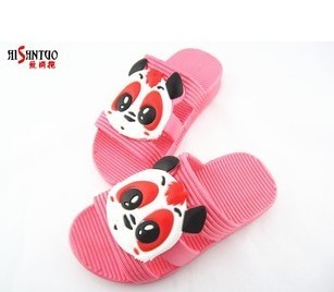  夏季特价促销卡通可爱熊猫拖鞋室内外休闲拖鞋亲子宝宝鞋儿童拖鞋