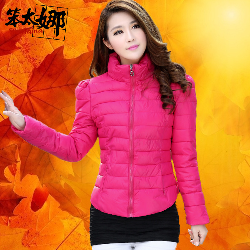 女士<em>棉服</em>2013<em>冬装</em>新款韩版女装<em>中长款</em>修身棉