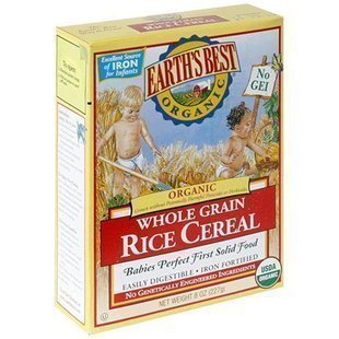  美国Earth'sBest世界最好米粉1段 婴儿宝宝 有机高铁大米米粉辅食