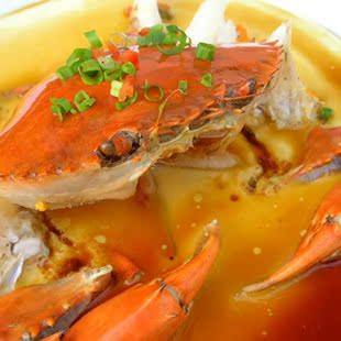  鲜优源活鲜海鲜 肉蟹/青蟹 香辣精品螃蟹 顶餐菜 750克/只