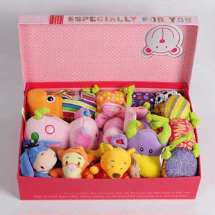  婴儿礼盒 宝宝套盒婴儿用品玩具 新生儿礼盒满月百日礼物9件秋冬