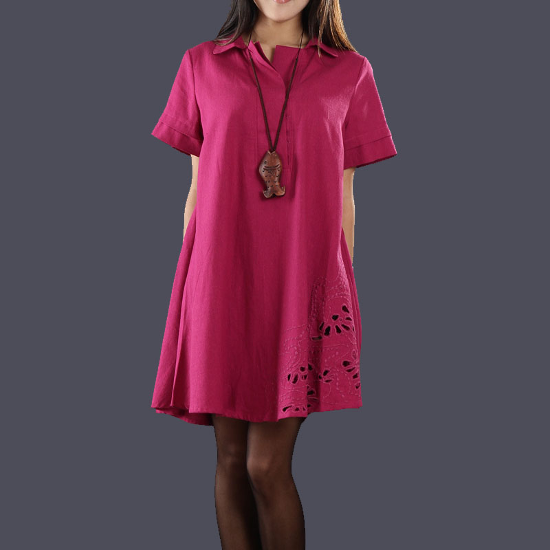 韩版修身韩版棉麻...