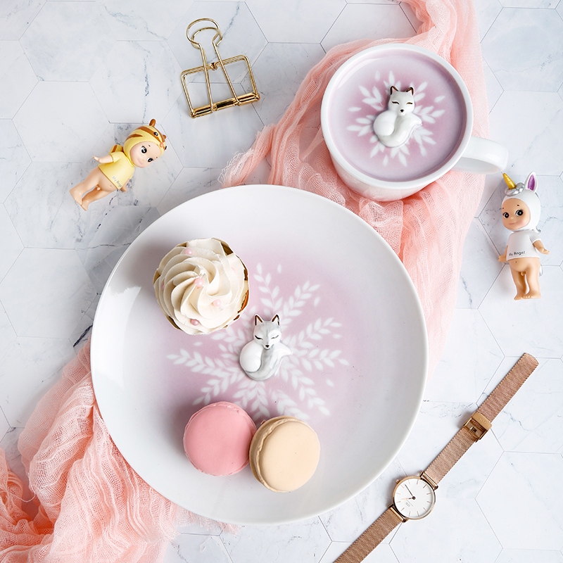 The original mud|Original fresh literature Fox ceramics Mug Water cup Mug With cover Dessert Breakfast trayin the Tableware , Coffee , Mug category - from Buy2taobao.com to provide professional Taobao agent buy service