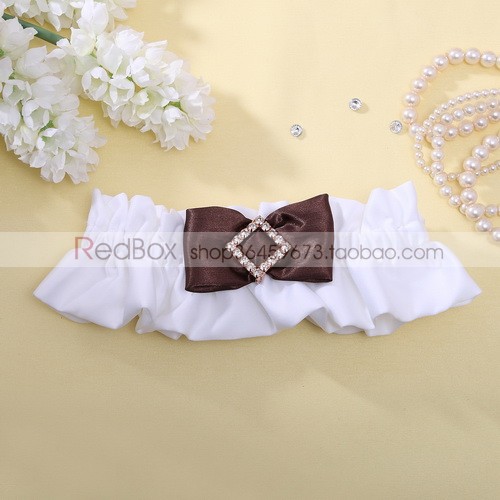 RedBox新娘婚紗配飾 結婚用品 巧克力色綢帶棱形鑽新娘襪帶束襪圈在類目 節慶用品/禮品, 新娘配件中 - 來自Buy2taobao.com提供專業的淘寶代購服務